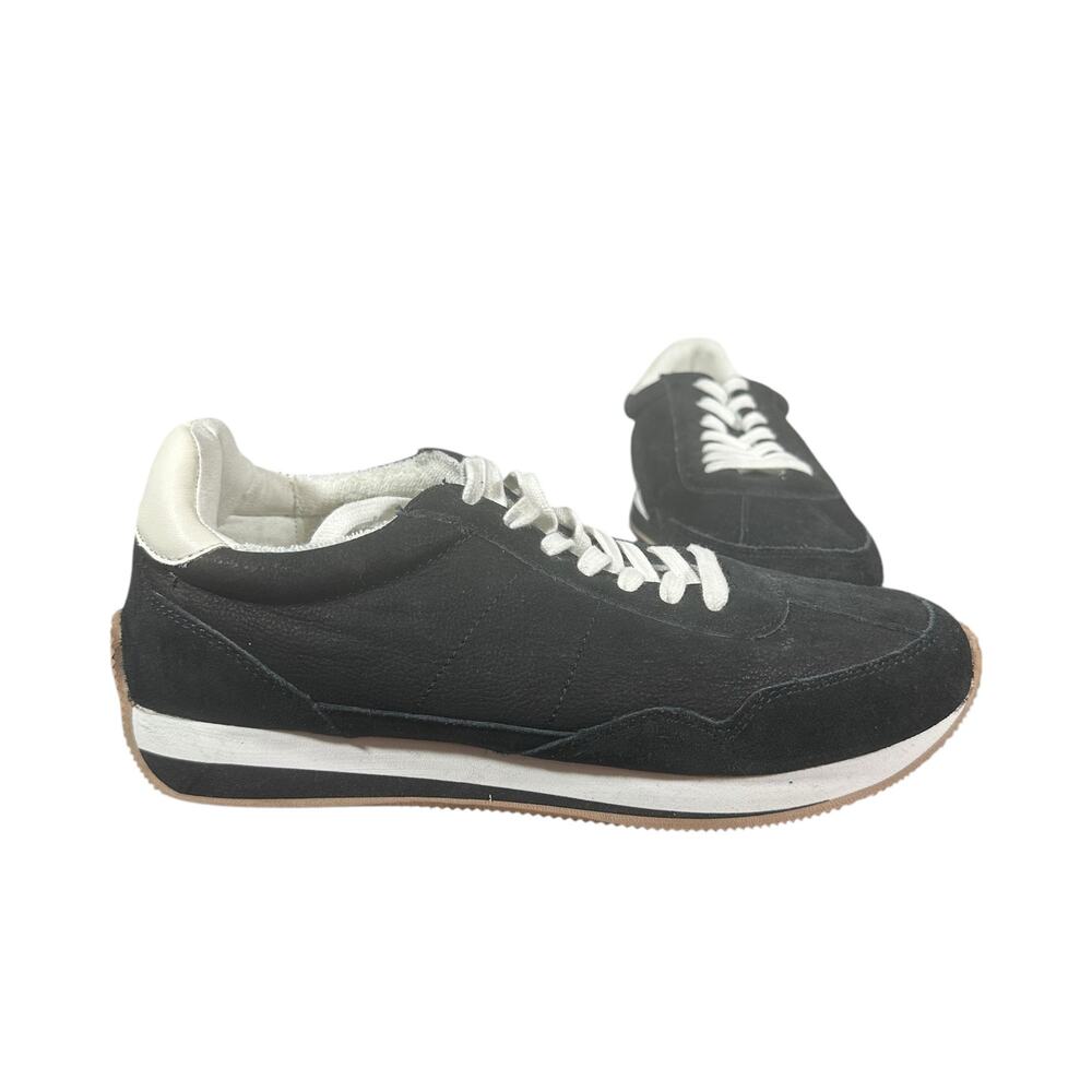Madewell Black Suede Leather Retro Sneakers Women’s Size 8 mens’s 6.5 unisex